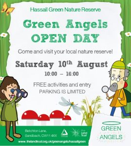 Green Angels Social Media Graphic - open day